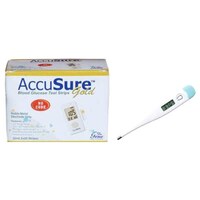 AccuSure Blood Glucose Monitoring System With Strips Set, Gold