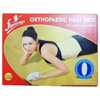 Flamingo Orthopaedic Heat Belt Heating Pad, White, Jumbo