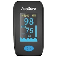 Picture of AccuSure Finger Tip Advance Pulse Oximeter, YK011, Black