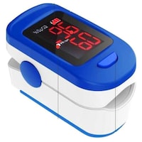 Picture of AccuSure Finger Tip Pulse Oximeter, Blue and White 
