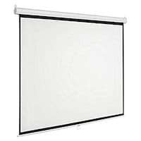 Sii Manual Wall Spring Action Projection Screen, 5ft x 7ft, 100 Inch