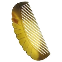 Simgin Handmade 100% Natural Carved Horn Non-static Comb, 5inch