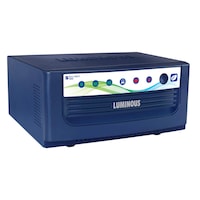 Luminous Inverter with Battery, Volt 1550/12V UPS, 1550 Eco, Blue, Large