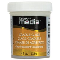 DecoArt Media Crackle Glaze, Clear, 118ml