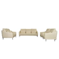 Royal Furniture 7 Seater Sofa Set, Beige RJ727, S806