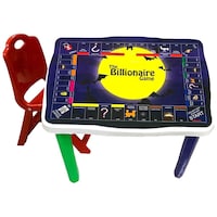 Picture of KuchiKoo Multi Utility Table With Billionaire Game and Chair, Multicolor