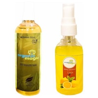 Picture of Organic Magic Anti Mosquito Spray and Hand Sanitizer Combo Set, 50ml Each
