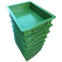 Anmol Engineers Rectangular Storage Crate, 30Kg, Green