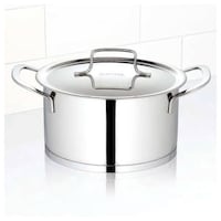 Picture of Borosil Tri-Ply Bottom Cook N Serve Casserole With Lid, 2.3L, 18 cm