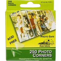 Pioneer-Photo Corners Self-Adhesive .5", Pack of 250pcs, Clear