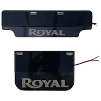 Picture of Blue LED Number Plates for Royal Enfield Bikes, Set of Front and Rear