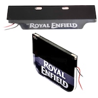 Picture of Red LED Number Plates for Royal Enfield Bikes, Set of Front and Rear