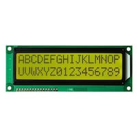 JHD 16X2 Jumbo Character LCD Display, JHD162G, Yellow