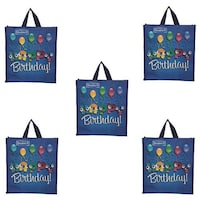 Picture of Double R Bags Canvas Shopping Bag, Multicolour-3, Pack of 6