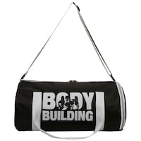 Picture of Auxter BB Gym Duffel Bag with Shoe Compartment, Black & Grey