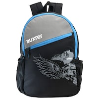 Picture of Auxter Wings 30 ltr School Bag Casual Backpack, Black & Grey