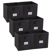 Picture of Double R Bags Multipurpose Cloth Storage Cube Box, Pack of 6