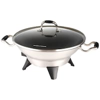 Picture of Morphy Richards Round Wok, Silver, 4.5 Litre