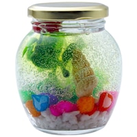 Picture of Decorative Jar/Glass Aqua Theme Gel Candles, Multicolor