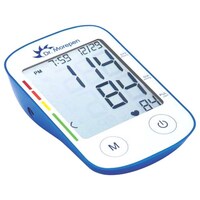 Picture of Dr. Morepen Blood Pressure Monitor, BP-11, White and Blue