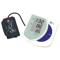 Picture of Dr. Morepen Blood Pressure Monitor, BP3 BG1, White and Purple