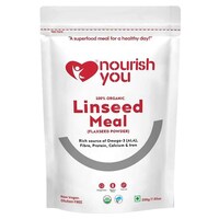 Nourish You Flaxseed Powder, Linseed Meal, 200gm, Pack of 2