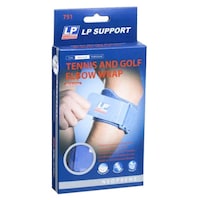 Picture of LP Tennis and Golf Elbow Wrap Elbow Support, LP 751, Blue, Free Size