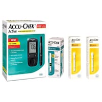 Picture of Accu-Chek Blood Glucose Monitoring System With Strips and Lancets