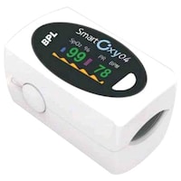 Picture of BPL Smart Pulse Oximeter, OXY04, White and Black