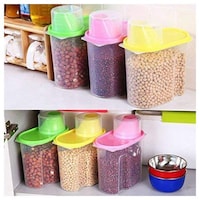 Picture of Hridaan Enterprise Kitchen Container Set, Multicolour, Set of 6