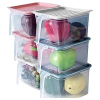 Picture of Hridaan Plastic Storage Containers with Lids, 110 ml, Set of 6