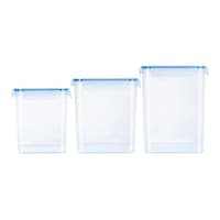 Picture of Hridaan Storage Jars and Container for Food, Transparent, Set of 3