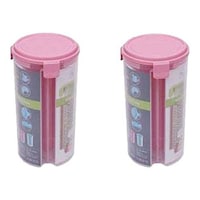 Picture of Hridaan Enterprise Plastic Storage Containers, Multicolour, Pack of 2