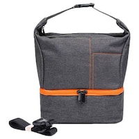 Techlife Waterproof Camera Shoulder Bag, JNL-7513, Grey and Orange