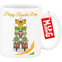 Mug Morning Happy Republic Day Mug, Design 2