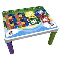 Kuchikoo Study Table with Ludo Game Top, Multicolor