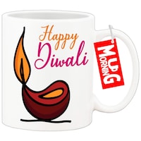 Picture of Mug Morning Diwali Mugs, Happy Diwali Coffee Mugs, Design 5