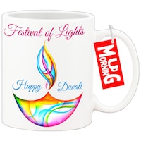 Picture of Mug Morning Diwali Mugs, Happy Diwali Coffee Mugs, Design 13