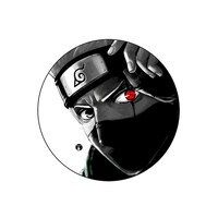 Picture of BP Anime Naruto Red Eye Printed Round Pin Badge, Large