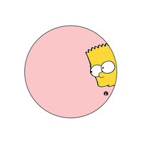 Picture of BP Simpsons Printed Round Pin Badge, Large
