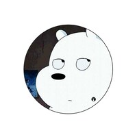 Picture of BP We Bare Bears Rolling Eyes Printed Round Pin Badge, Large