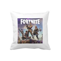 Picture of 1st Piece Fortnite Game Poster Printed Square Pillow, White, 40 x 40cm