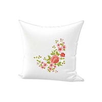Picture of REGAL IN HOUSE Floral Printed Decorative Cotton Cushion, 45 x 45cm