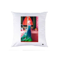 Picture of RKN Frozen Elsa Printed Polyester Pillow, White, 40 x 40cm