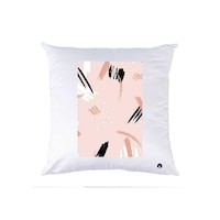Picture of RKN Printed Polyester Pillow, White & Beige, 40 x 40cm