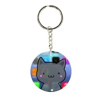 Picture of BP A Cat Double Side Printed Keychain, 30mm