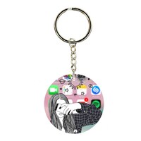Picture of BP A Girl Double Side Printed Keychain, 30mm