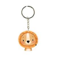 Picture of BP Cartoon Lion Printed Double Sided Keychain, 30mm