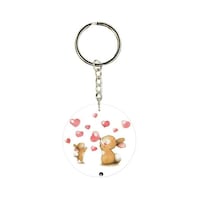 Picture of BP Cartoon Rabbit Themed Single Sided Keychain