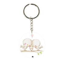 Picture of BP Cute Birds Printed Keychain, 30mm